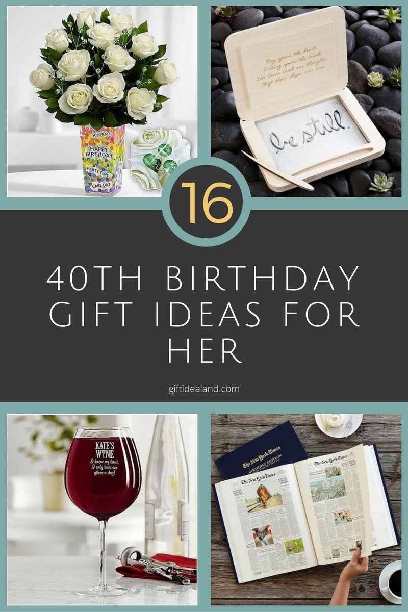 10 Amazing Gift Ideas For 40Th Birthday Female 16 good 40th birthday gift ideas for her 4 2022