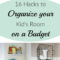 16 simple nursery/kid's room organizing diy hacks | organization