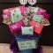 18th birthday gift basket. on the back of each numbered gift there