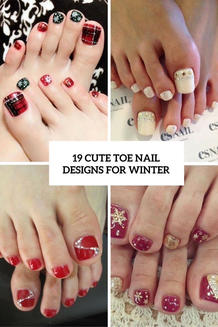 10 Spectacular Cute Nail Ideas For Winter 19 cute toe nail designs for winter styleoholic 2022