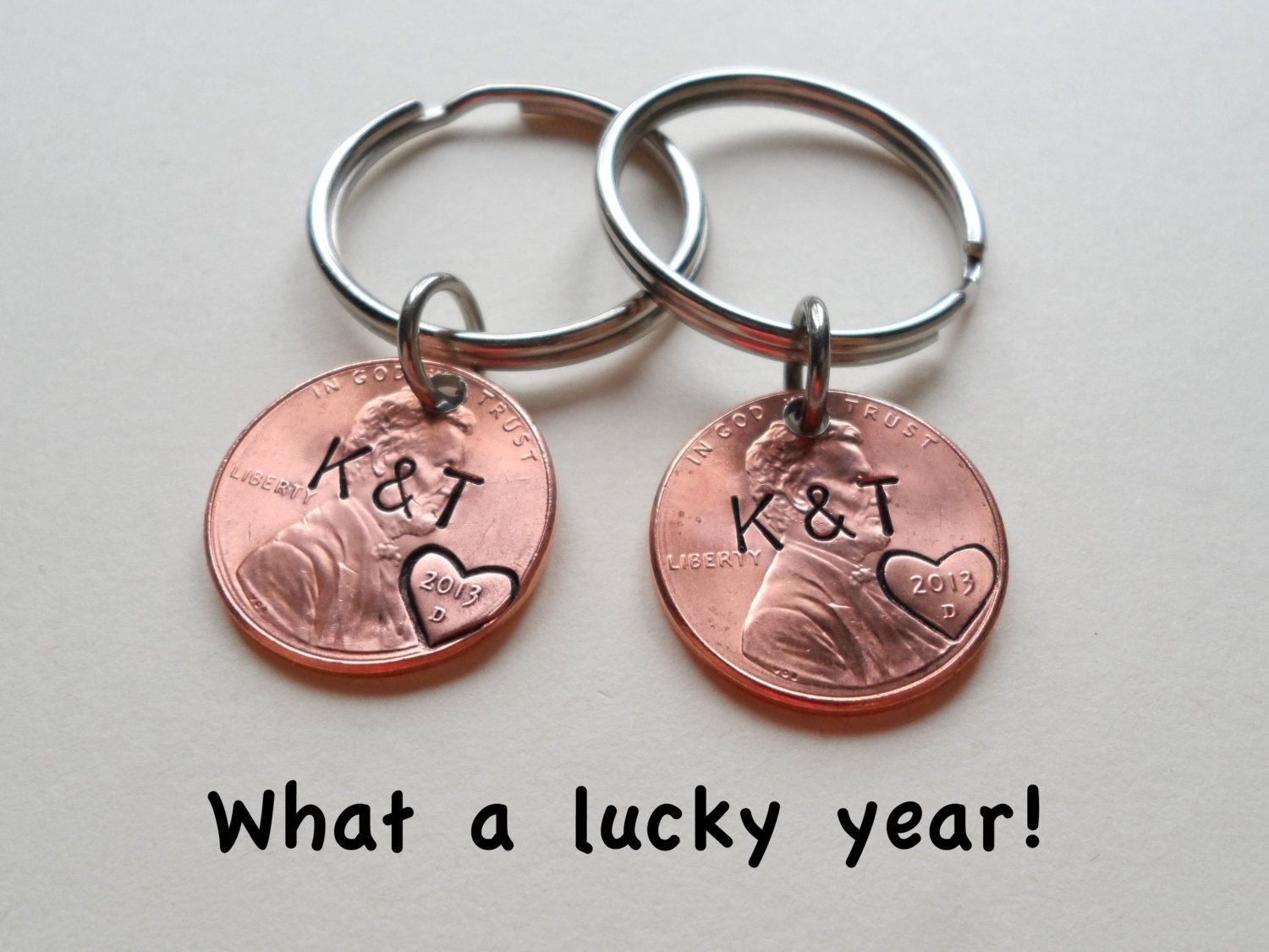 10 Fashionable Anniversary Gift Ideas For Girlfriend 2 personalized penny keychains anniversary gift husband wife key 2022