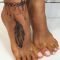 20+ feather tattoo ideas for women | ankle foot tattoo, black henna