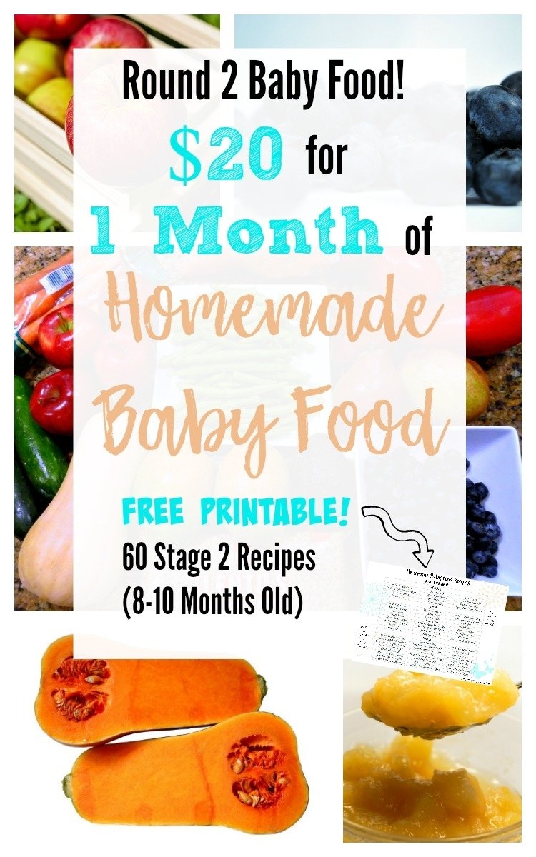 10 Attractive Food Ideas For 10 Month Old 20 for 1 month of stage 2 homemade baby food with free printable 2022