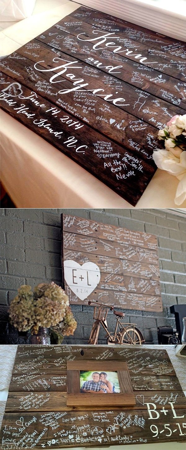 10 Ideal Wedding Guest Sign In Ideas 20 must see non traditional wedding guest book alternatives 9 2022