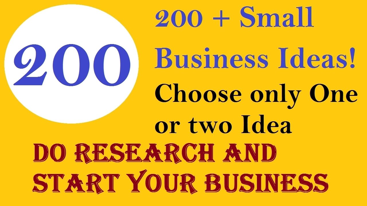 10 Great List Of Small Business Ideas 200 small business ideas list for 2017 youtube 2022