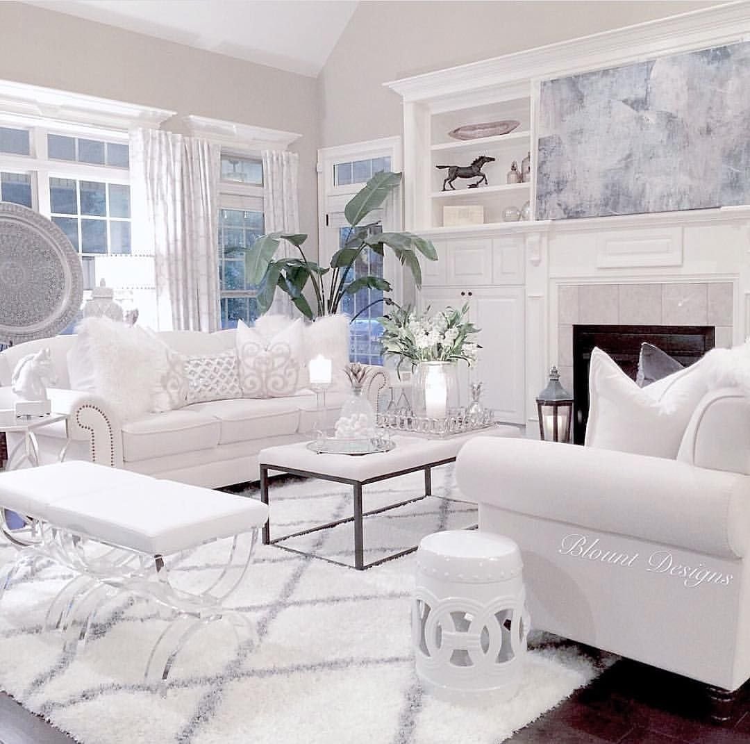 10 Awesome All White Living Room Ideas 2021