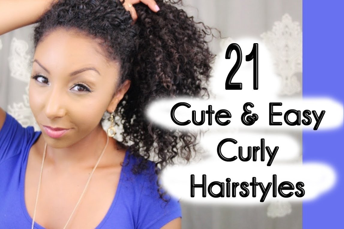 10 Pretty Hairstyle Ideas For Curly Hair 21 cute and easy curly hairstyles biancareneetoday youtube 2022