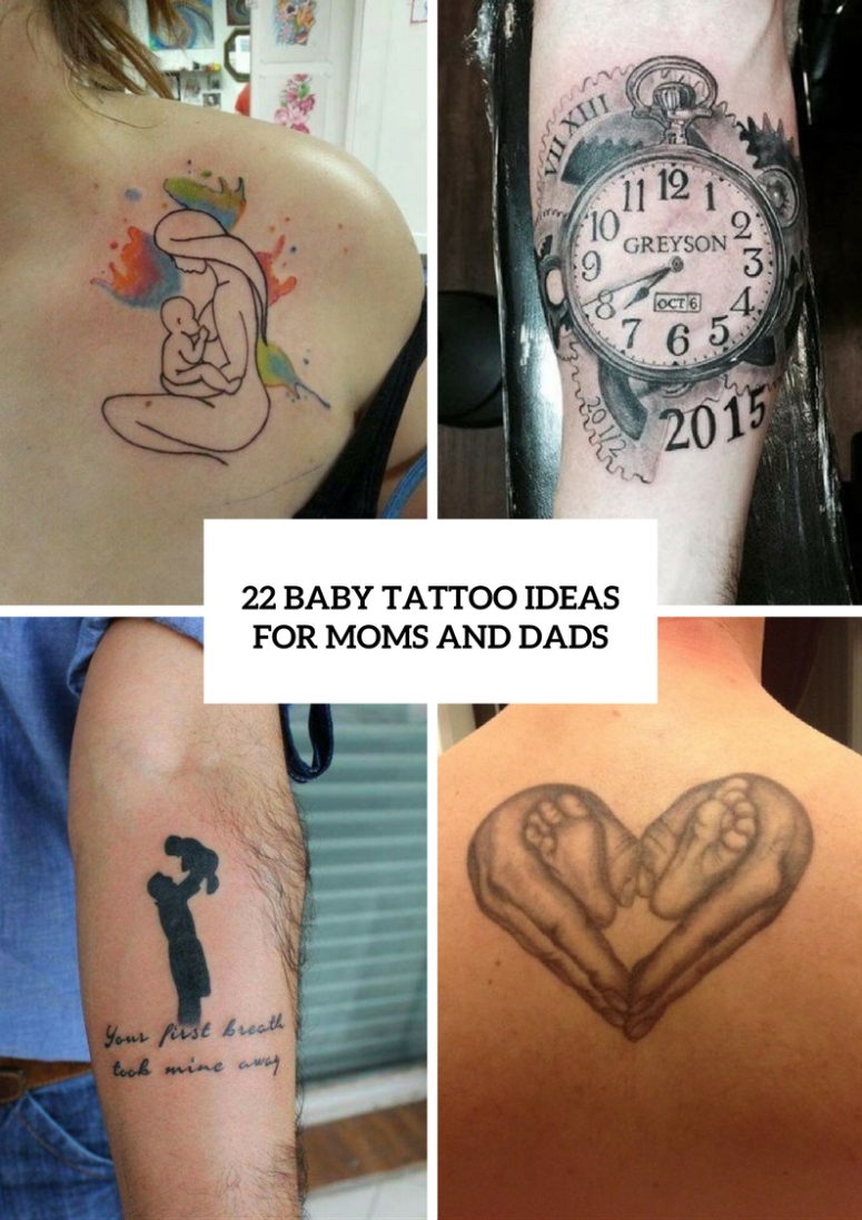 10 Attractive Mom Tattoo Ideas For Daughters 22 baby tattoo ideas for moms and dads styleoholic 2 2022
