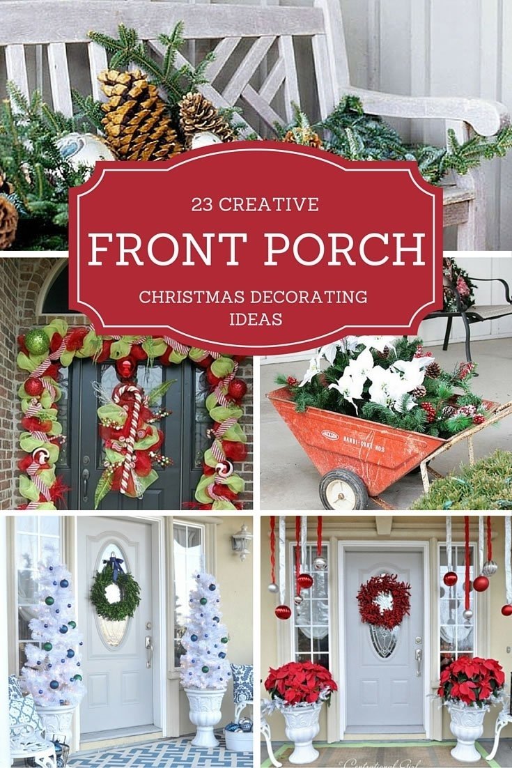 10 Spectacular Front Door Christmas Decorations Ideas 23 creative front porch christmas decorating ideas christmas designers 2023