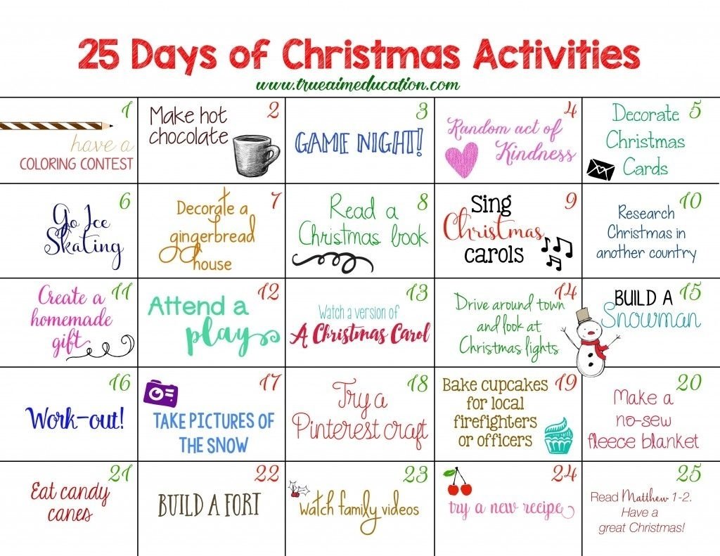 10 Perfect Ideas For Advent Calendar Activities 25 days of christmas activities advent calendar advent calendars 2 2022