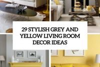 29 stylish grey and yellow living room décor ideas - digsdigs