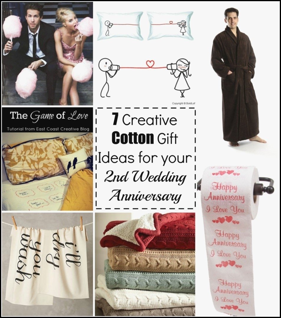 10 Awesome 2Nd Year Anniversary Gift Ideas For Her 2nd wedding anniversary gifts for him cotton awesome coolest 1 2022