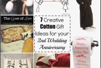 2nd wedding anniversary gifts for him cotton awesome coolest