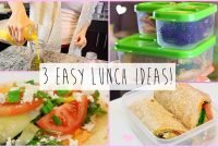 3 healthy + easy lunch ideas for work &amp; school! - youtube