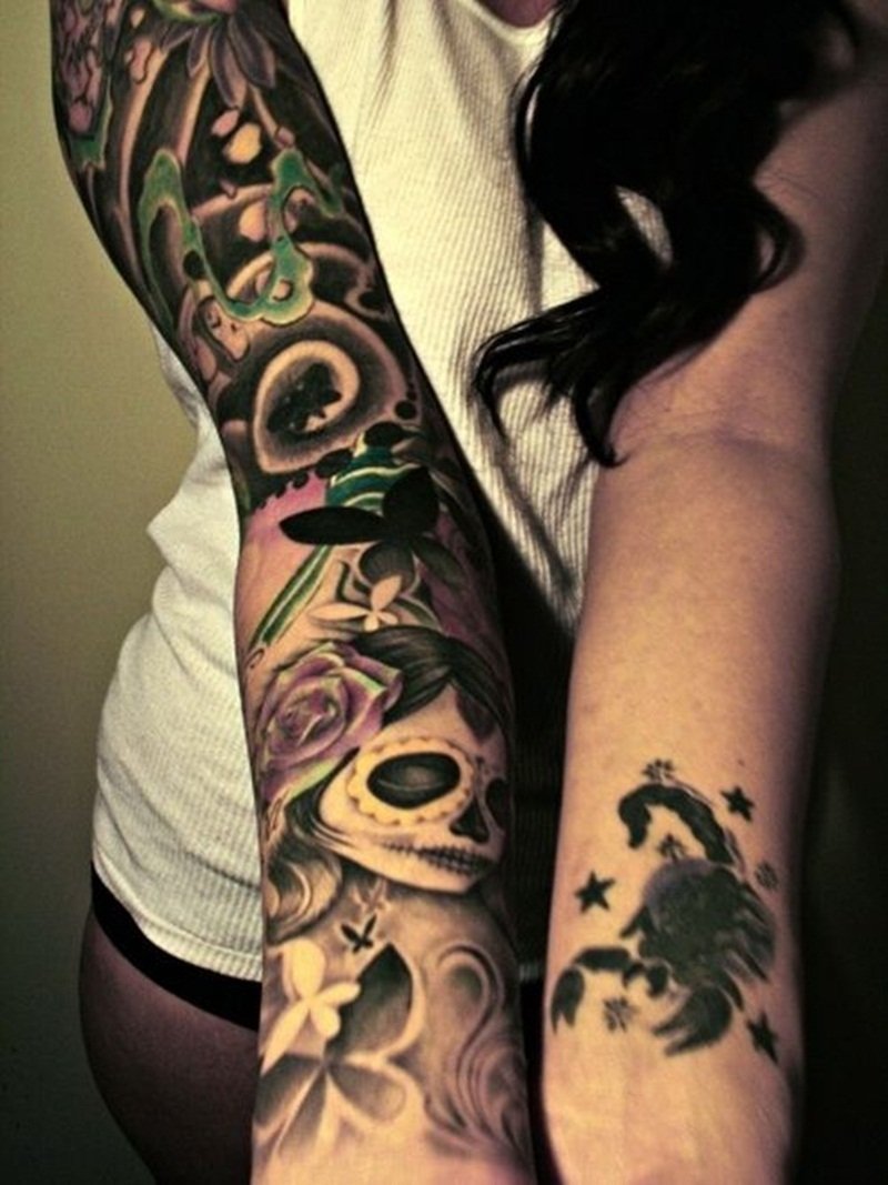 10 Spectacular Sleeve Tattoo Ideas For Girls 30 amazing sleeve tattoo designs for girls randomlynew 4 2022