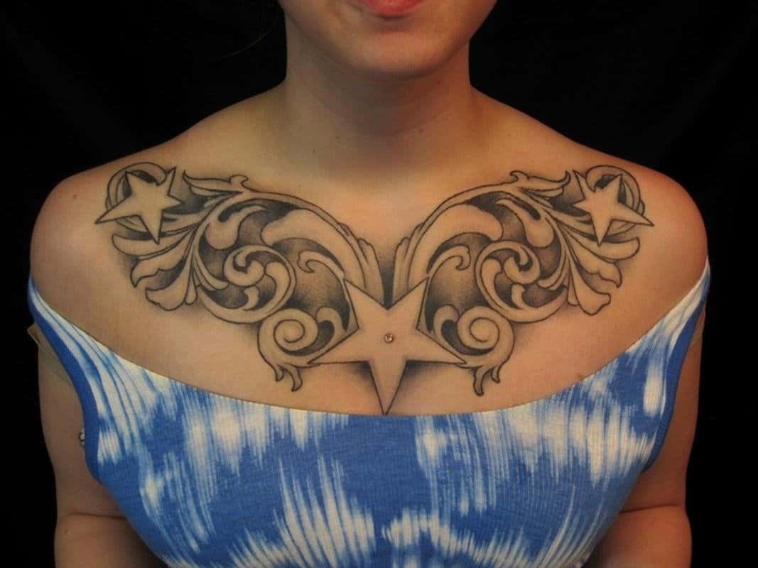 Fake Chest Tattoo for Women - wide 10