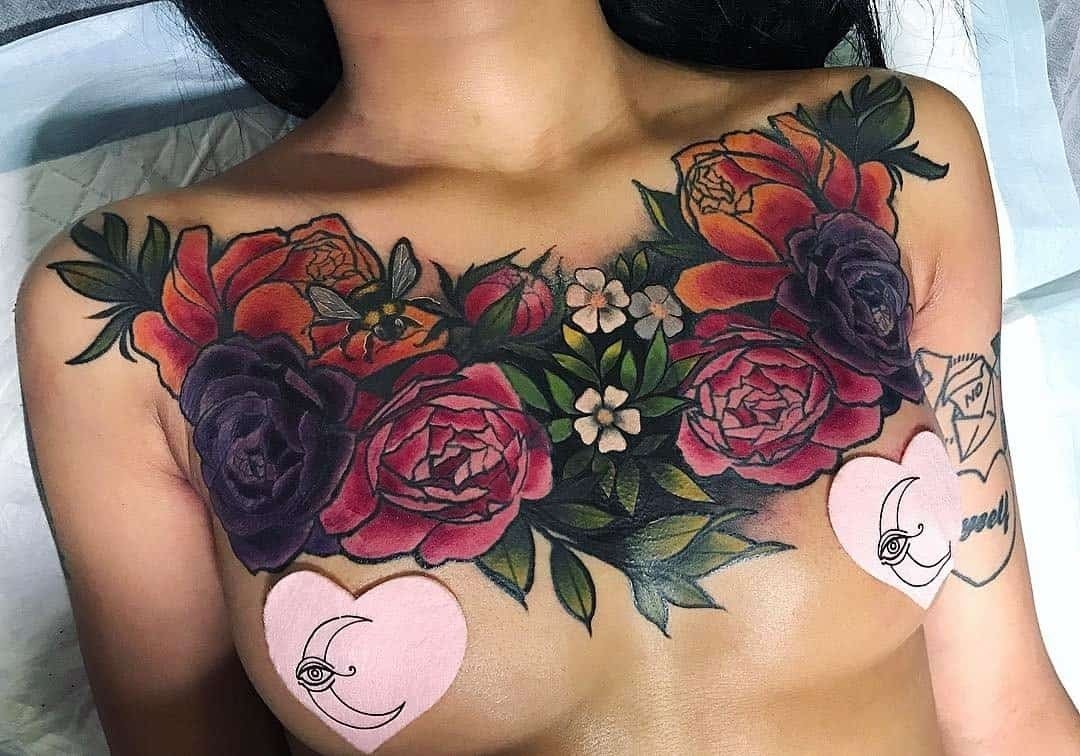 10 Famous Chest Tattoo Ideas For Women 30 chest tattoos for women that draw approving eyes ritely 2022