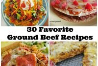 30 favorite ground beef recipes - the country cook
