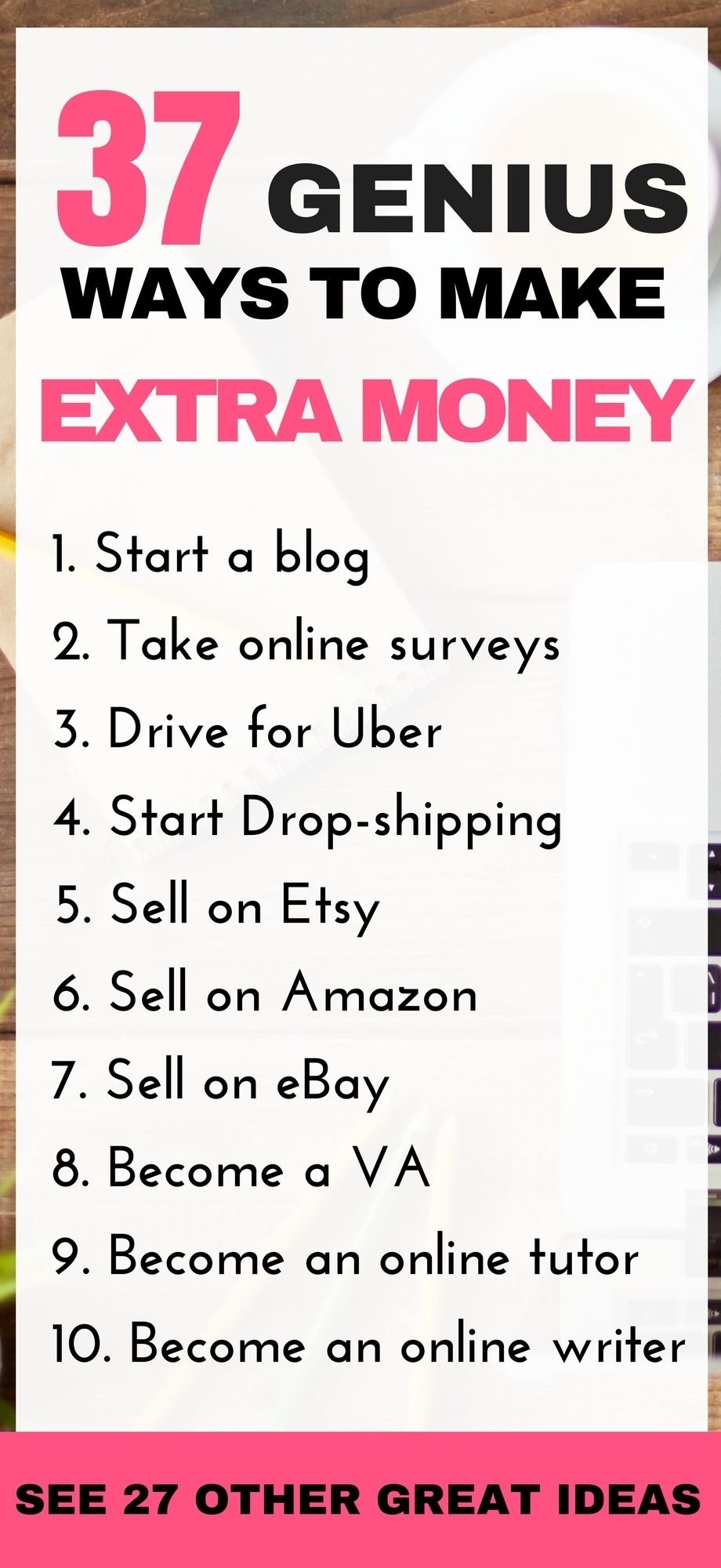 10 Gorgeous Money Making Ideas For Stay At Home Moms 30 genius ways to make extra money 1000 working from home 2022