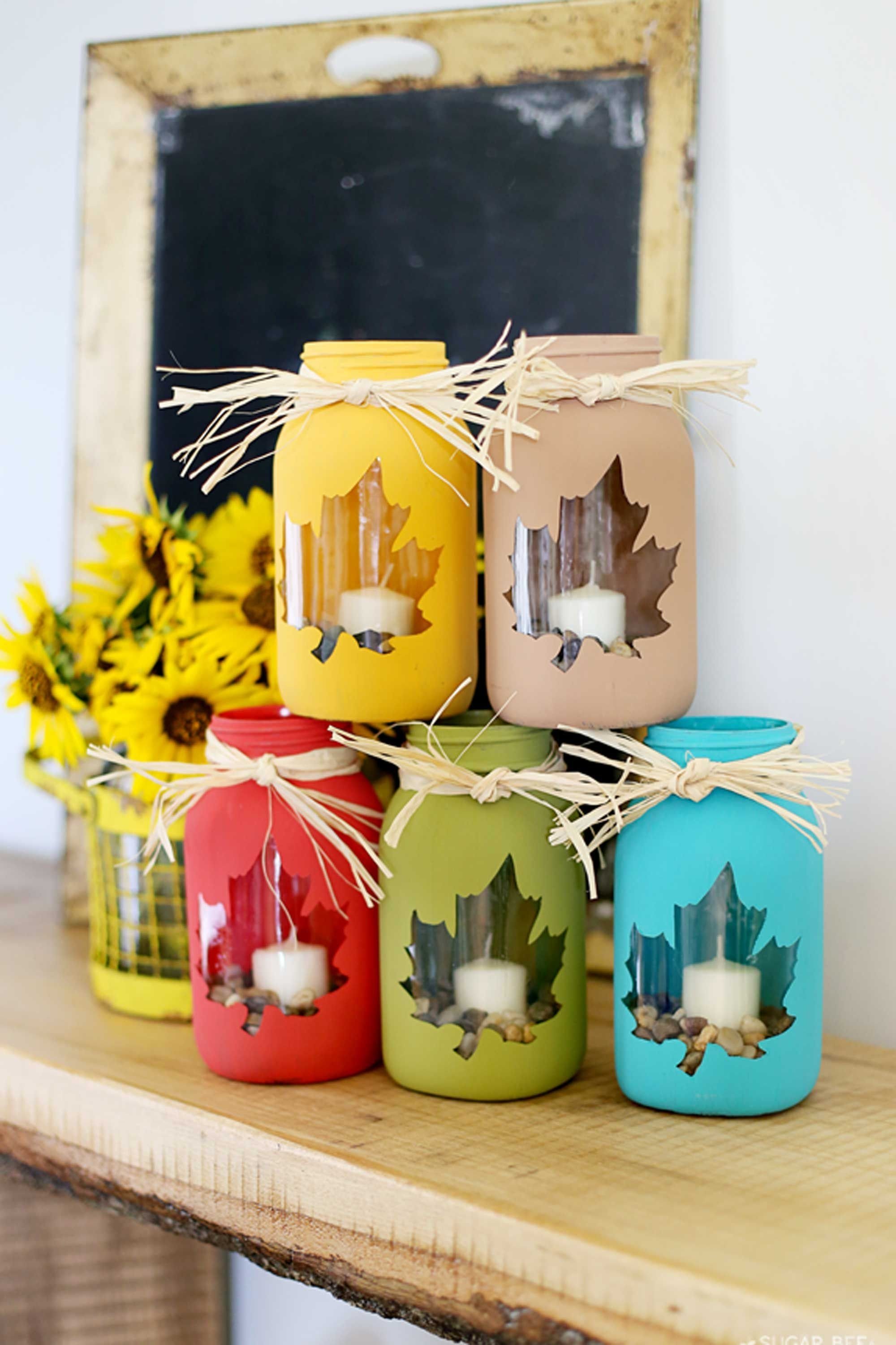 10 Pretty Craft Ideas With Mason Jars 30 mason jar fall crafts autumn diy ideas with mason jars 2022