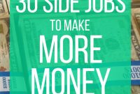 30 side jobs to make money &amp; help pay down debt