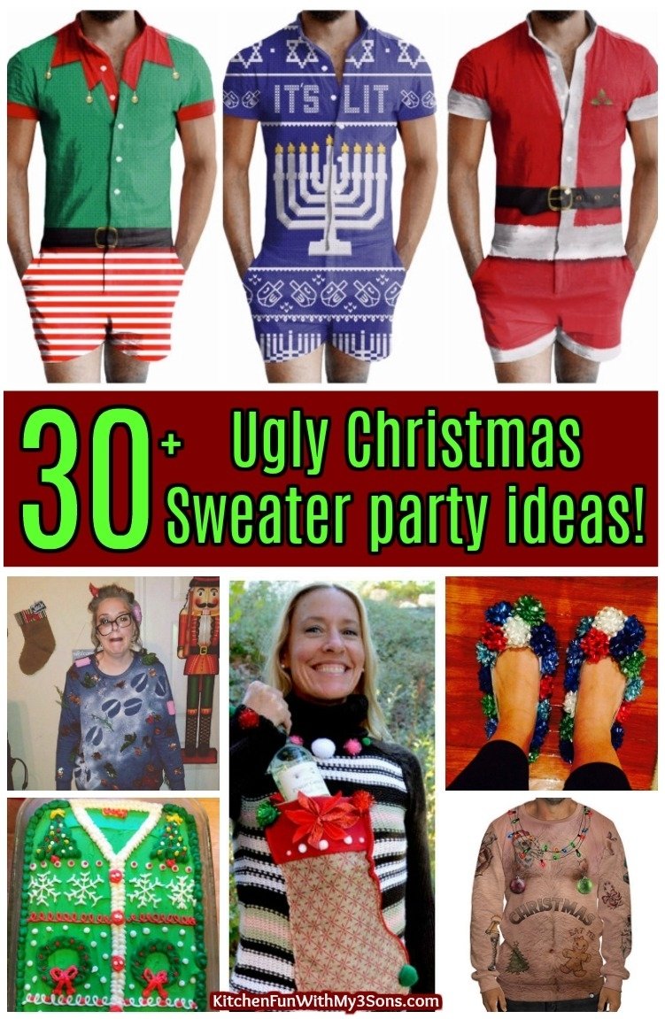 10 Lovable Ugly Xmas Sweater Party Ideas 30 ugly christmas sweater party ideas kitchen fun with my 3 sons 1 2022
