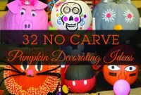 32 no carve pumpkin decorating ideas