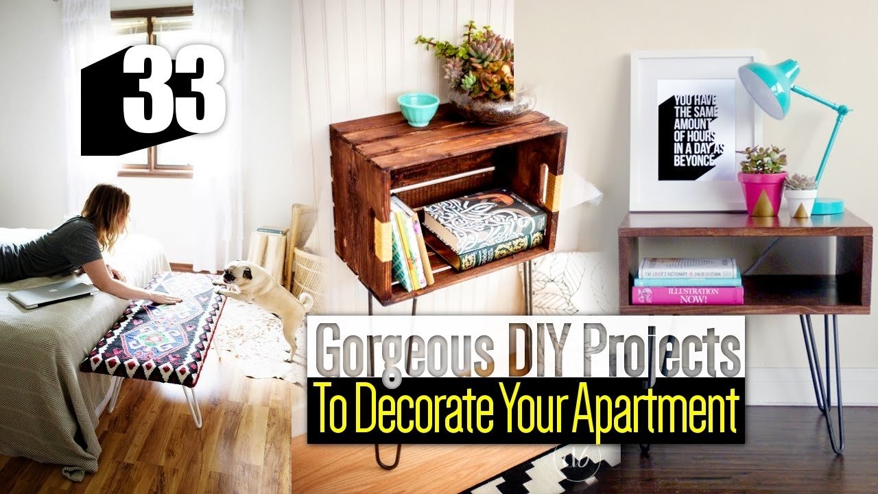 10 Fashionable Cheap Diy Decorating Ideas For Apartments 33 diy apartment decor ideas youtube 1 2022