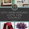 35 good 12th wedding anniversary gift ideas for him &amp; her