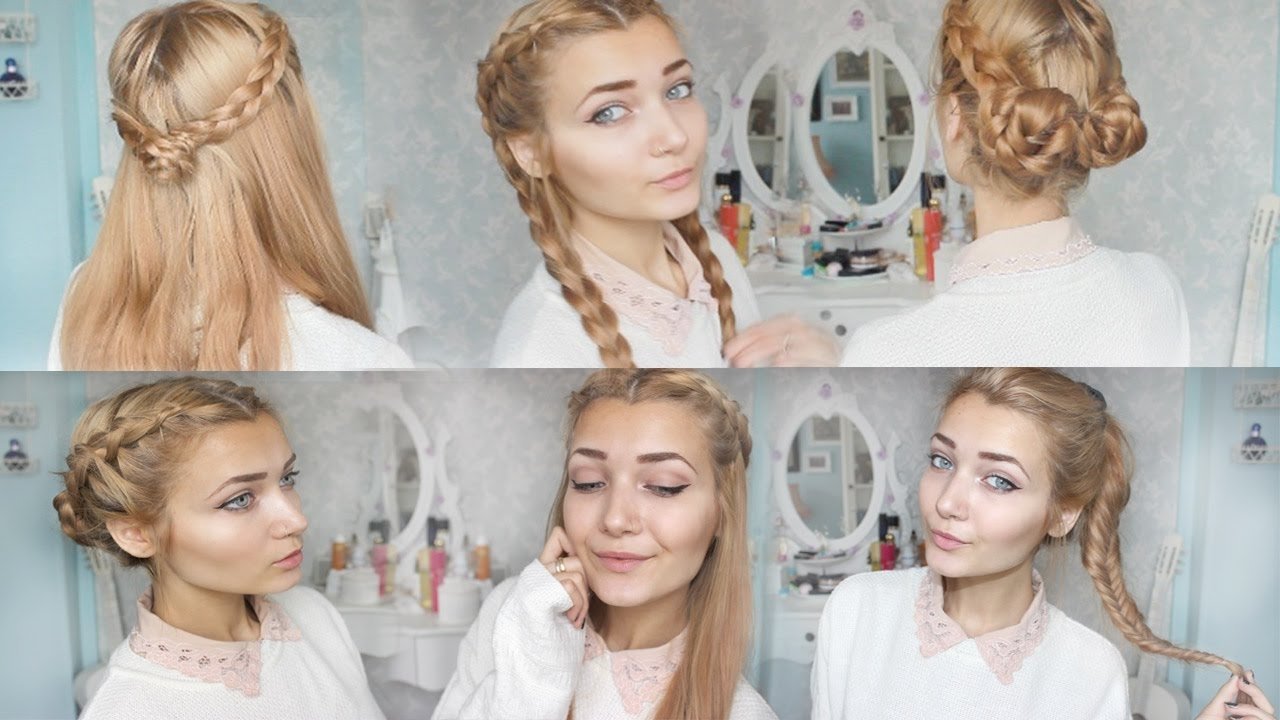 10 Elegant Cute Hair Ideas For School 4 cute braid back to school hairstyles youtube 2022
