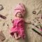 4 month baby girl pink make up towels photography ideas | baby girl