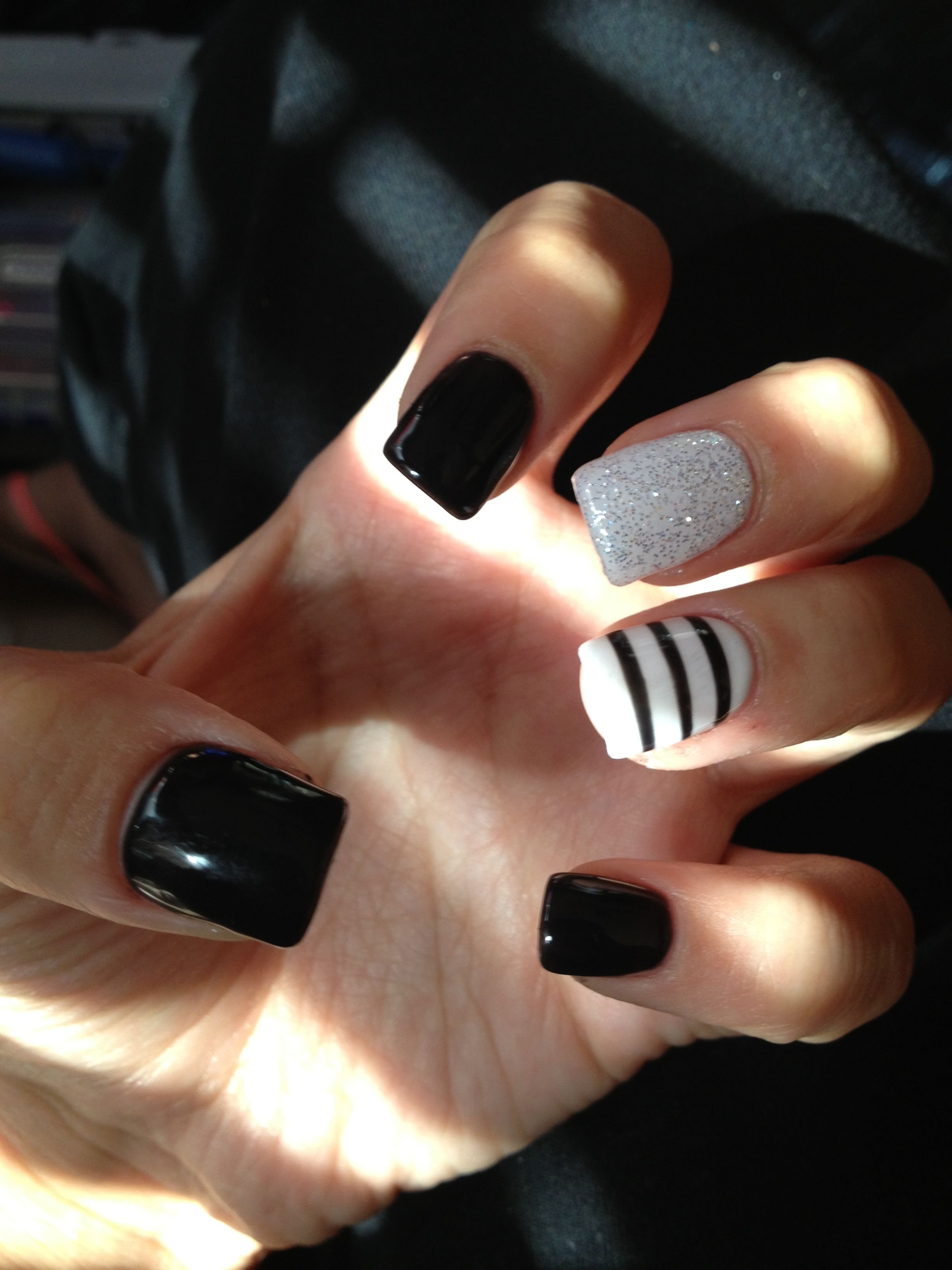 10 Wonderful Black And White Nail Ideas 40 classy black nail art designs for hot women white nails black 2022