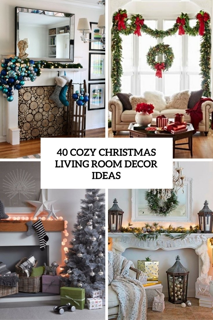 10 Stylish Christmas Living Room Decorating Ideas 40 cozy christmas living room decor ideas shelterness 2022
