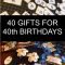 40 gifts for 40th birthdays - little blue egg