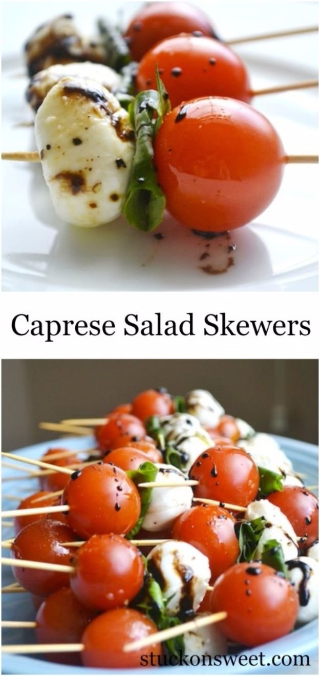 10 Stunning Easy Food Ideas For Parties 41 last minute party foods caprese salad skewers cheap food and 1 2022