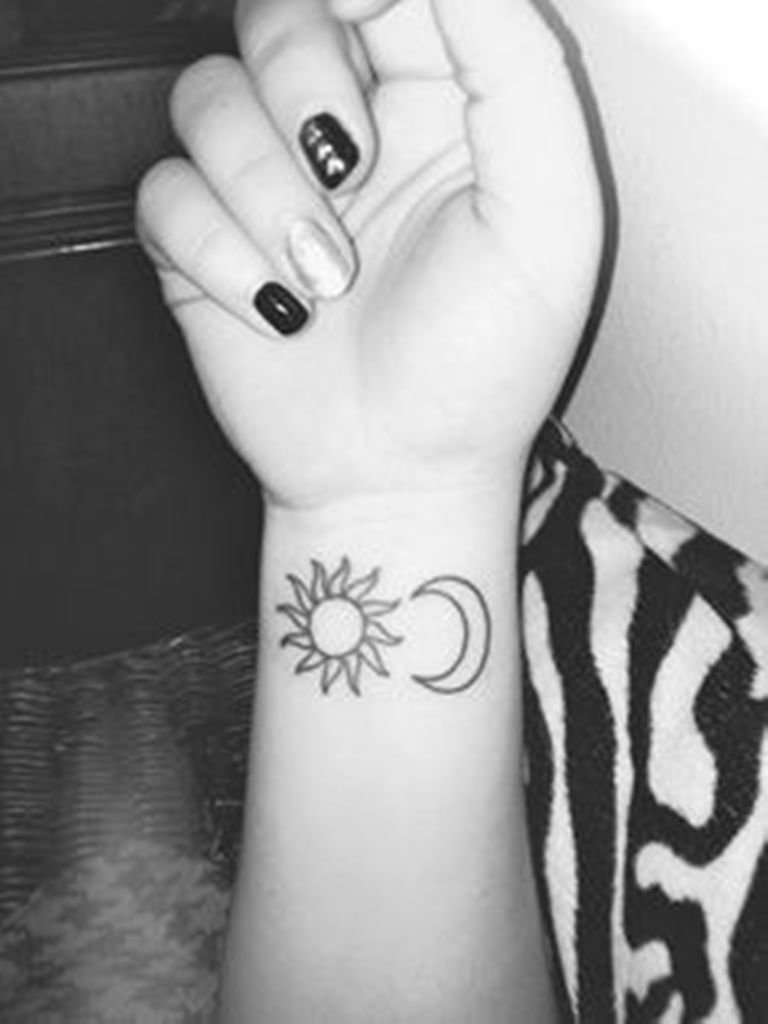10 Awesome Sun And Moon Tattoo Ideas 46 wonderful sun wrist tattoos 2022