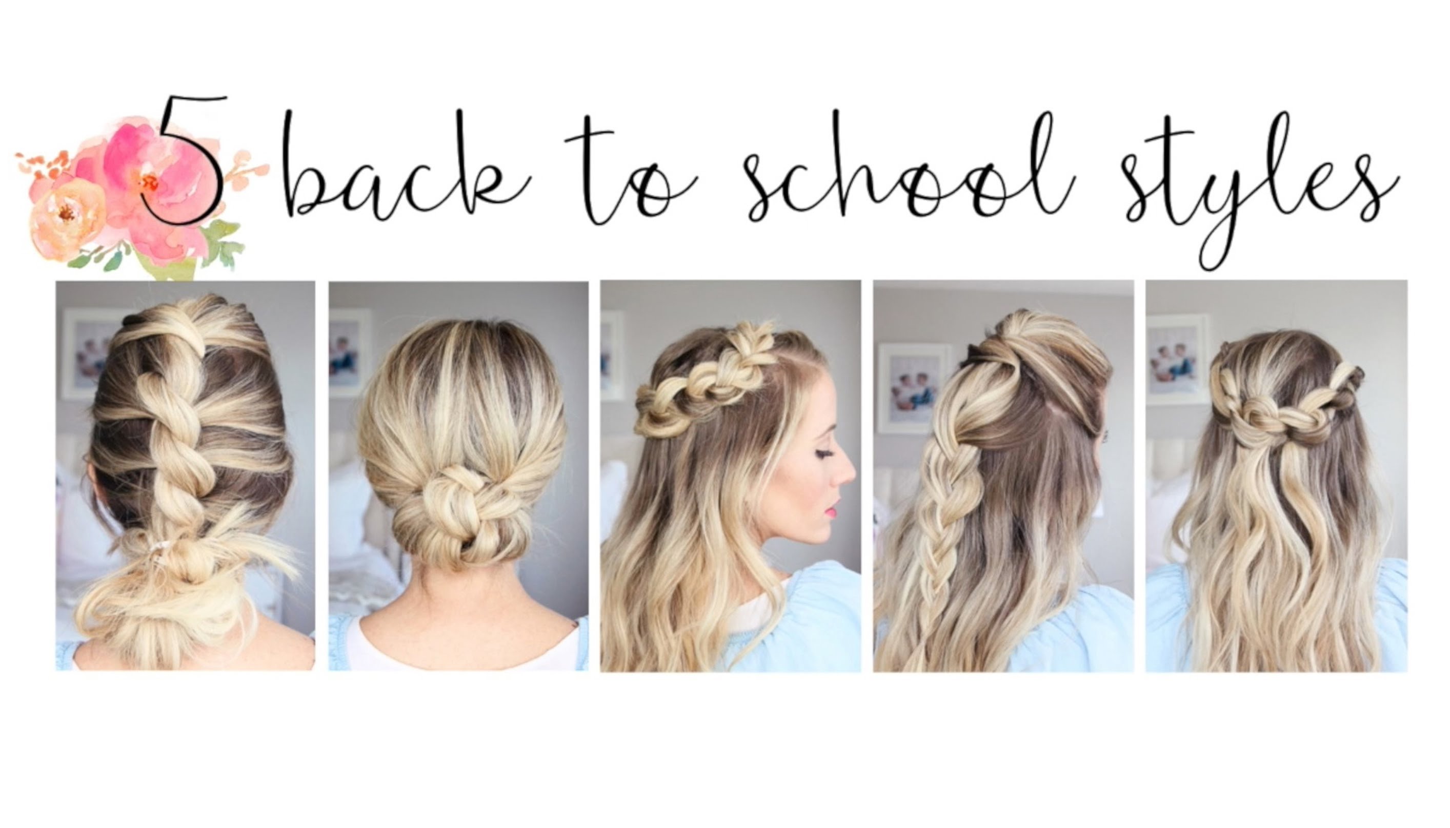 10 Elegant Cute Hair Ideas For School 5 easy back to school hairstyles cute girls hairstyles youtube 1 2022