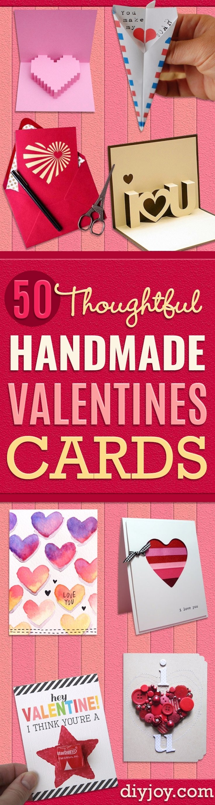 10 Lovable Homemade Valentines Ideas For Him 50 thoughtful handmade valentines cards 2022