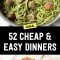 52 easy cheap recipes – inexpensive food ideas—delish