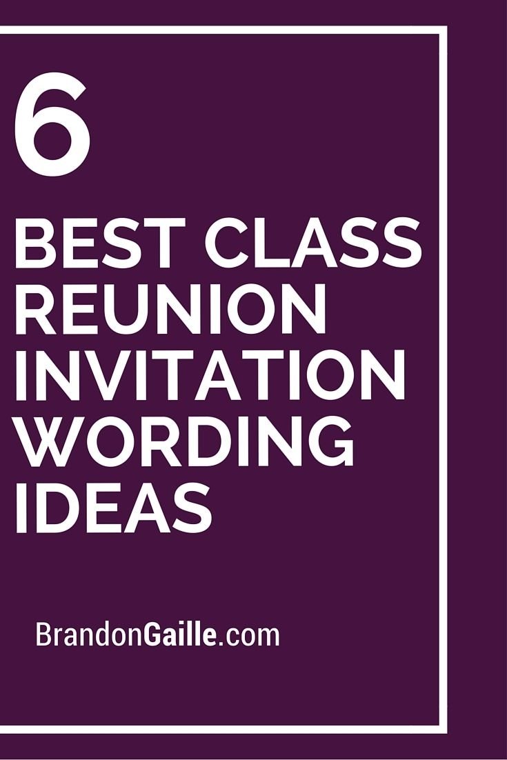 10 Unique Class Reunion Ideas 20 Year 6 best class reunion invitation wording ideas class reunion 2022
