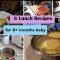 6 lunch recipes for 8+ months baby (stage 3 - homemade baby food