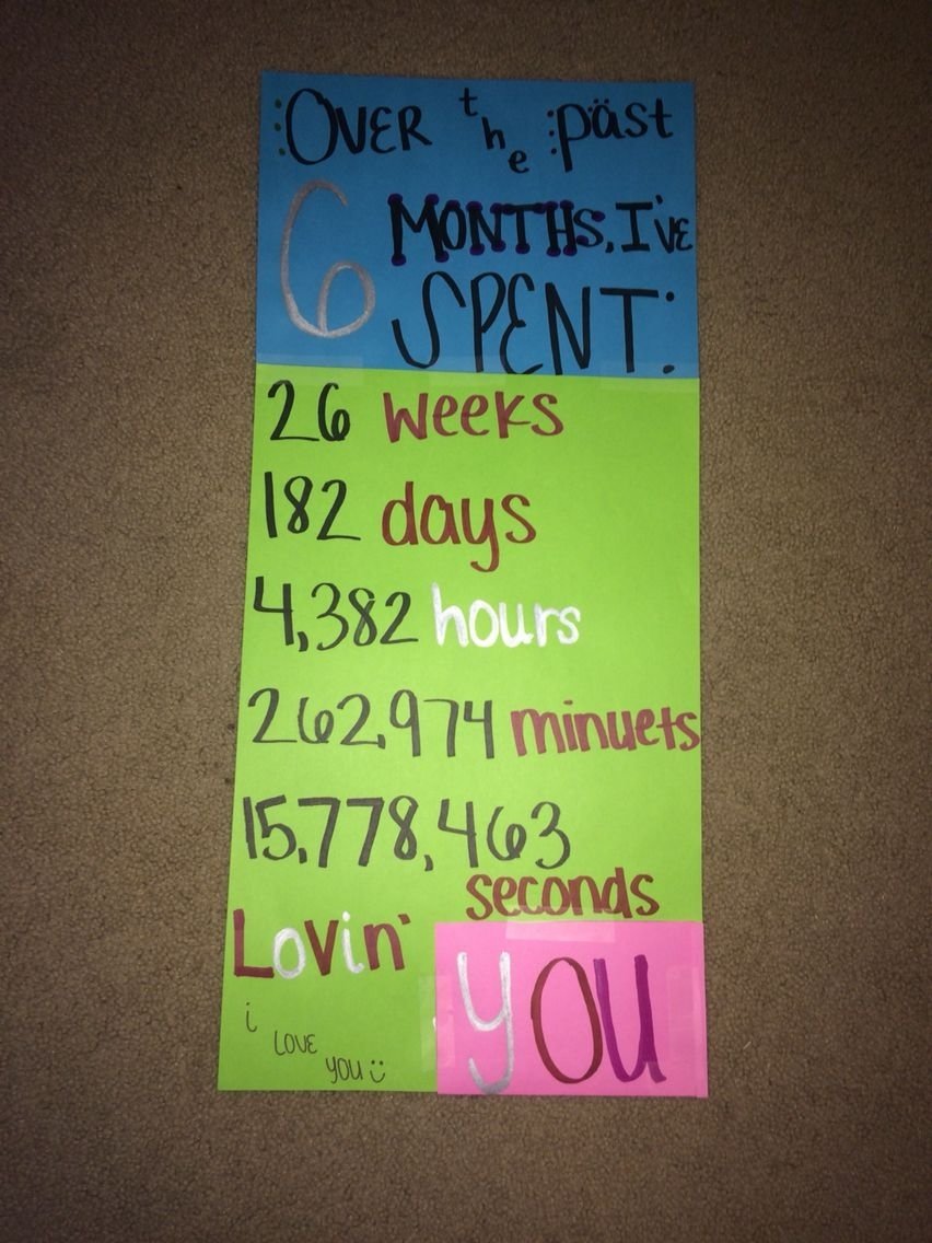 10 Wonderful Ideas For 6 Month Anniversary 6 month anniversary card idea e299a1lets have a datee299a1 pinterest 12 2022
