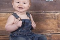 6 month baby boy overalls portrait - google search | picture ideas