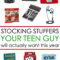 65 awesome stocking stuffers for a teen guy: teen boy gift ideas