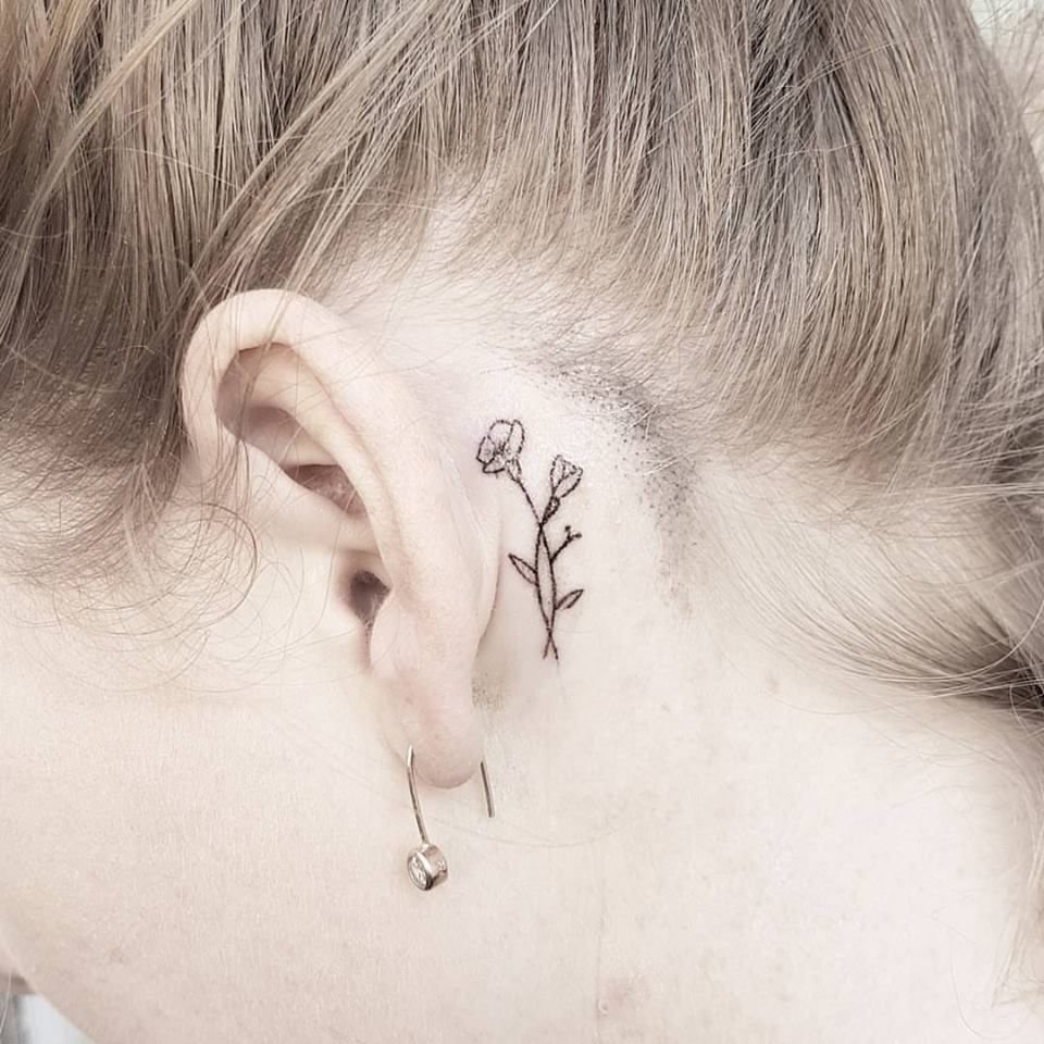 10 Fabulous Tattoo Ideas For Behind The Ear 70 best behind the ear tattoos for women tattoo tatting and tatoos 2022