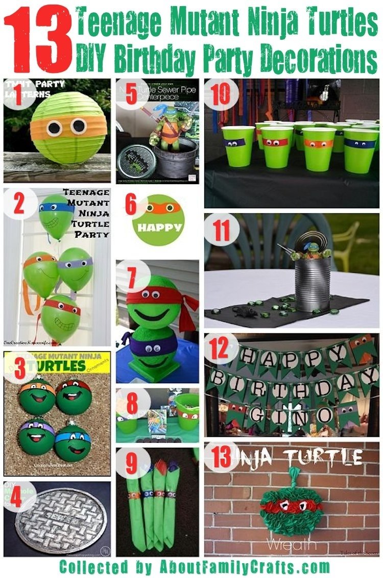 10 Perfect Ninja Turtle Birthday Party Ideas 75 diy teenage mutant ninja turtles birthday party ideas about 3 2022