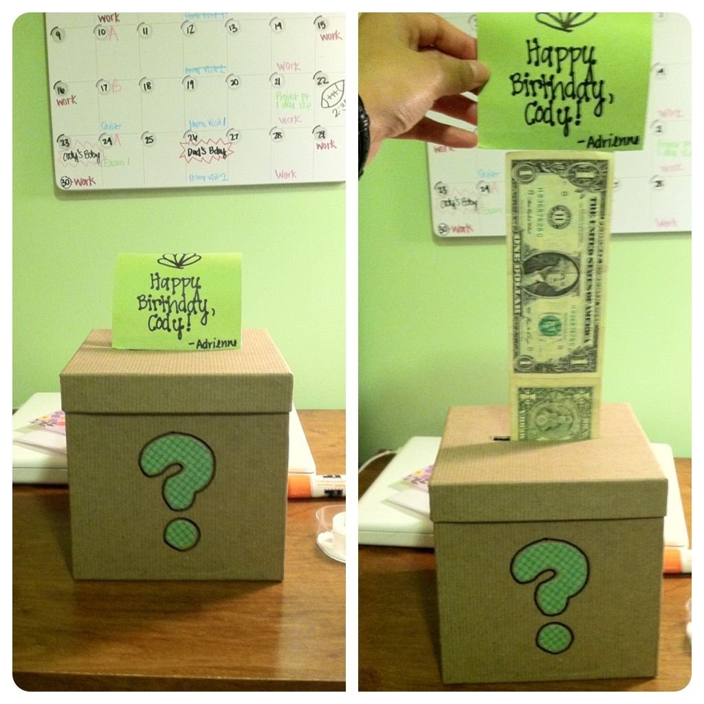 10 Amazing Christmas Present Ideas For Brother a gift for my boyfriends brother a box with dollar bills taped 7 2022