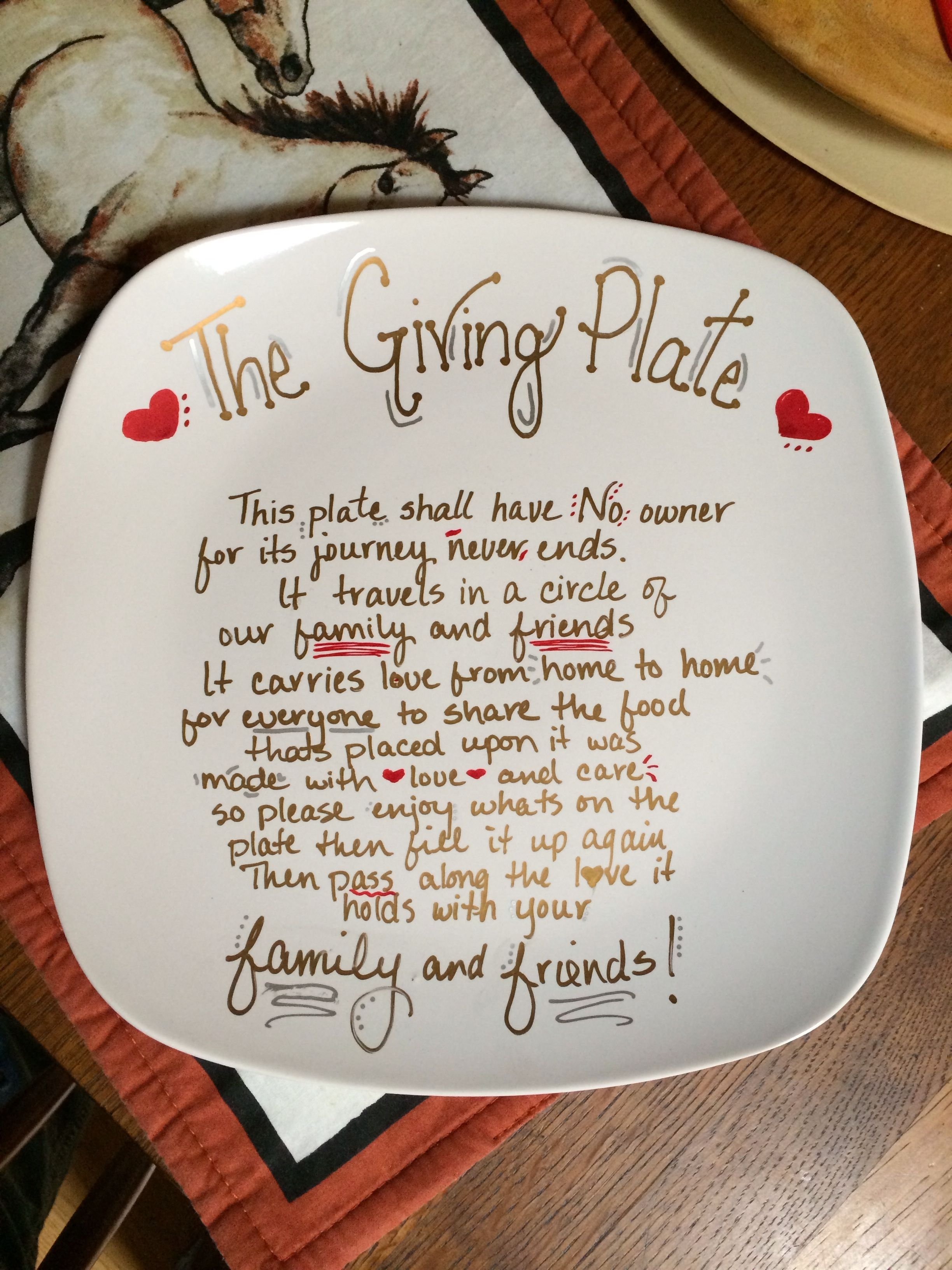 10 Elegant Christmas Gift Ideas For Sister In Law a gift from my sister in law the giving plate bring this dish as a 1 2022