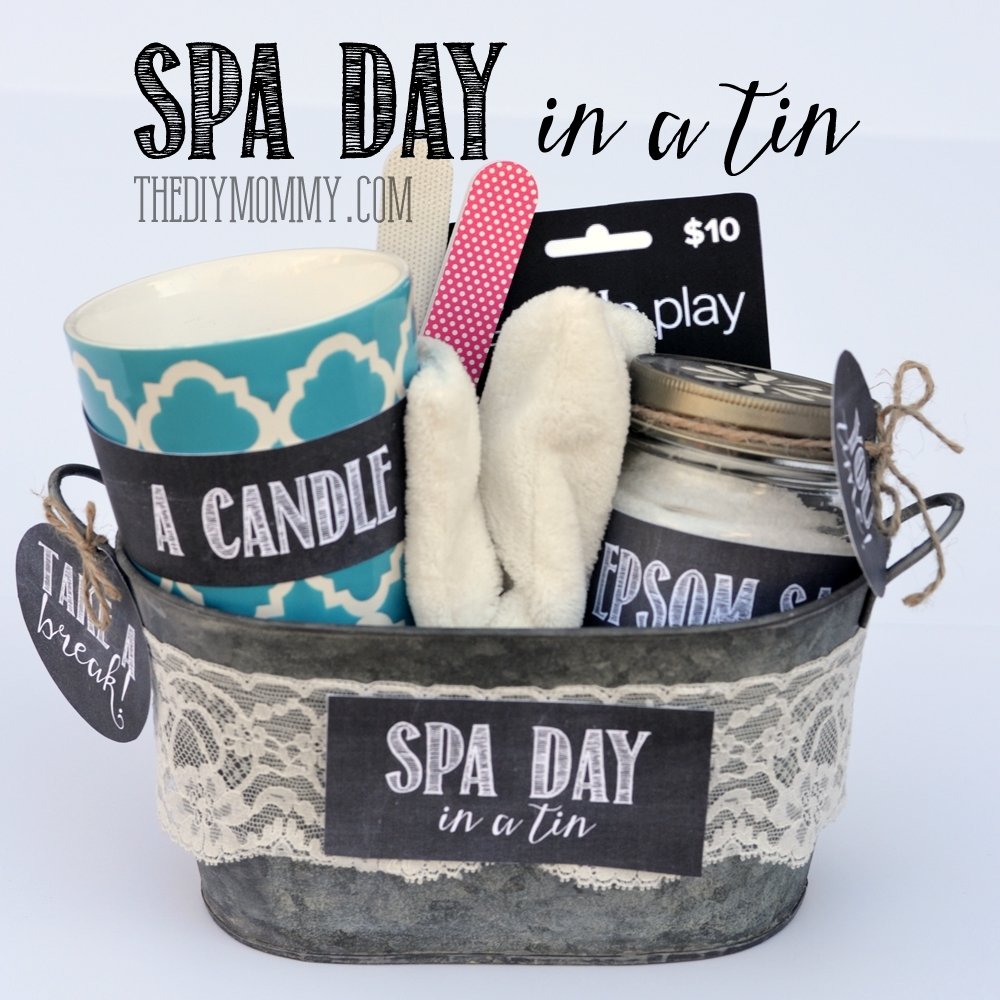 10 Beautiful Creative Gift Ideas For Mom a gift in a tin spa day in a tin the diy mommy 2 2023
