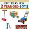 a great collection of gift ideas for two year old boys. pinning this